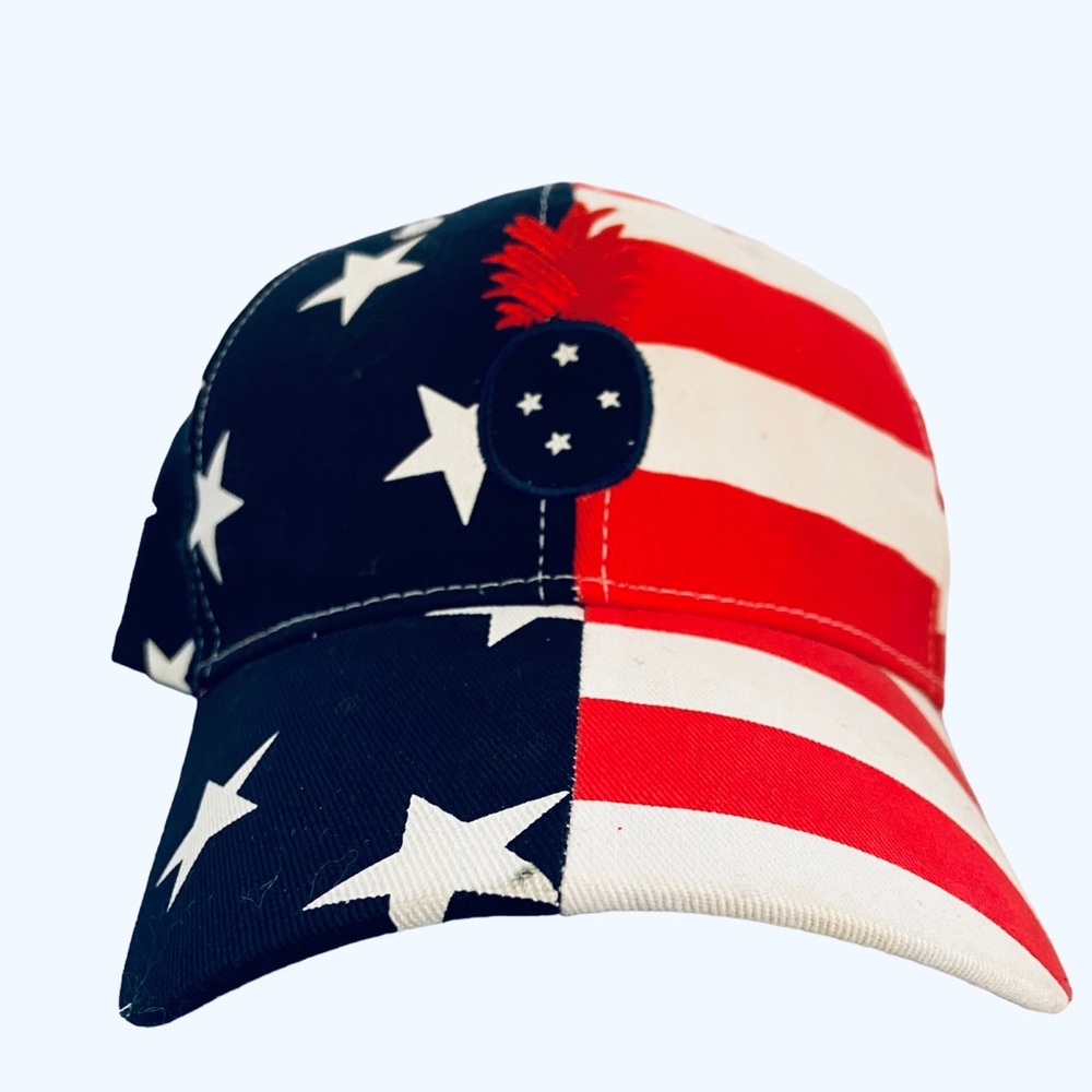 American Flag Baseball Cap w/ Pineapple Patch